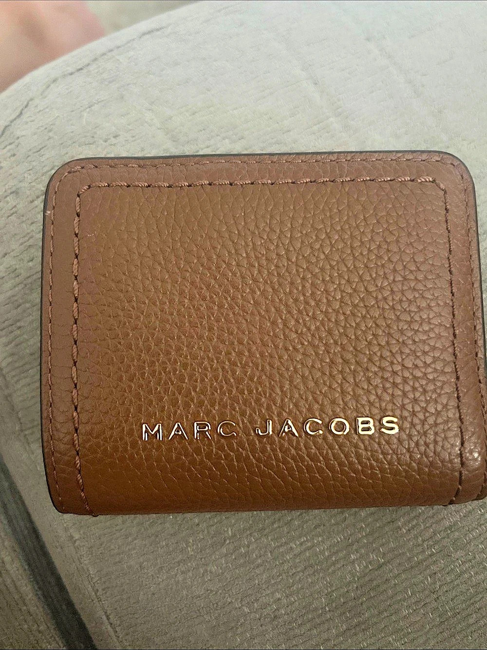 Marc Jacobs The Leather Mini Compact Wallet Brown